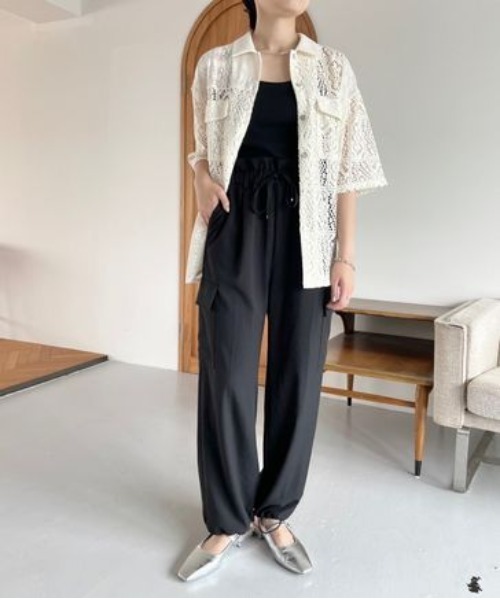 LOWRYS FARM（ローリーズファーム）の「ルーズポケットパンツ 971086（その他パンツ・レディース・グレー/ブラック/ホワイト/グリーン/グリーン系その他・FREE）」の15枚目の写真