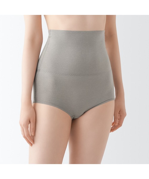 無印良品☆綿であったかはらまきショーツ【婦人Mサイズ】チャコールグレー／MUJI MUJI (無印良品) - 無印良品☆綿であったかはらまきショーツ