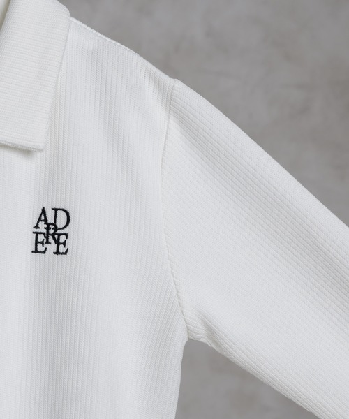 adree（アドリー）の「double zip up thumbhole knit tops / ダブルジップアップサムホールニットトップス（ニット/セーター・レディース・ブルー/グレー/ホワイト・FREE）」の20枚目の写真