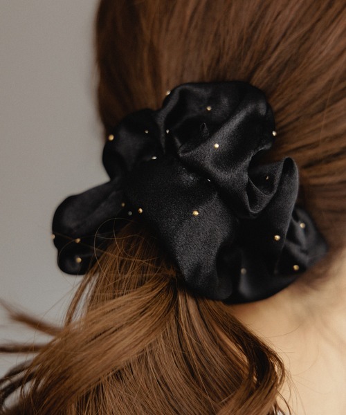 flower(フラワー)の「タイニードットシュシュ(シュシュ・レディース・アイボリー/ブラック・FREE)」の16枚目の写真