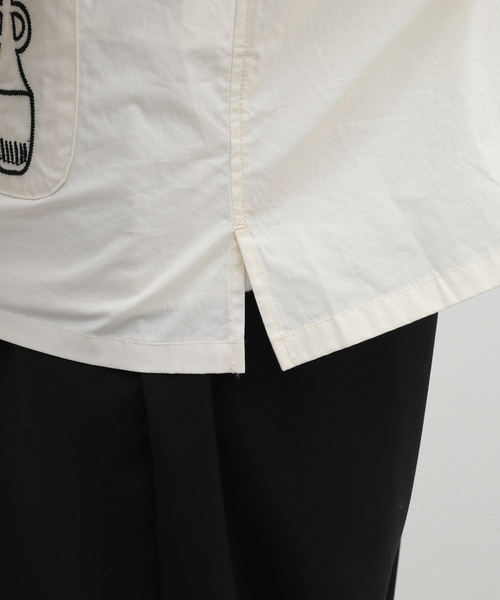 B.C STOCK(ベーセーストック)の「CRAFT MOTIF OVERSHIRT(シャツ/ブラウス・メンズ・ネイビー/アイボリー・MEDIUM/LARGE)」の17枚目の写真