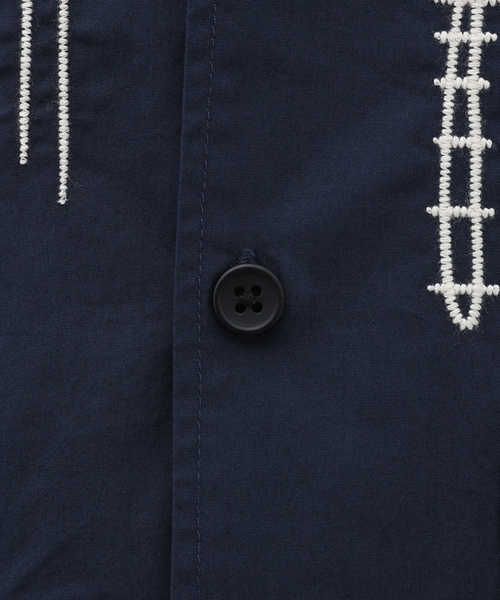 B.C STOCK(ベーセーストック)の「CRAFT MOTIF OVERSHIRT(シャツ/ブラウス・メンズ・ネイビー/アイボリー・MEDIUM/LARGE)」の19枚目の写真