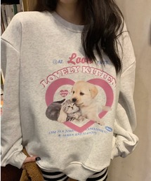 【LAMPOON】DOG&CATスエット