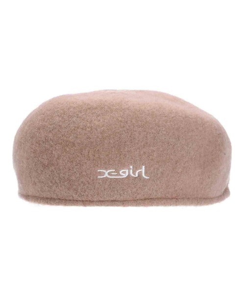 X-girl(エックスガール)の「BASIC HUNTING CAP(ハンチング/ベレー帽・レディース・ブラック/ブルー/ベージュ・ONE SIZE)」の5枚目の写真