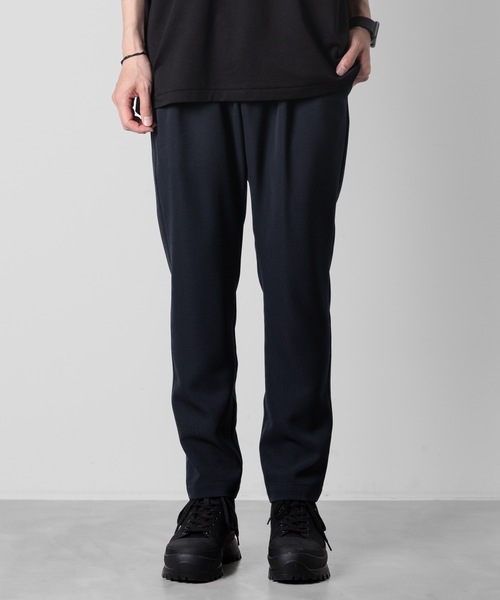 ATTACHMENT（アタッチメント）の「【 直営店・ZOZOTOWN限定 】PEライトトロ ワンタックイージーパンツ/PE LIGHT TROPICAL 1TUCK EASY TROUSERS（スラックス・メンズ・ネイビー/ブラック/ブルーグレー・3/2/1/4）」の5枚目の写真