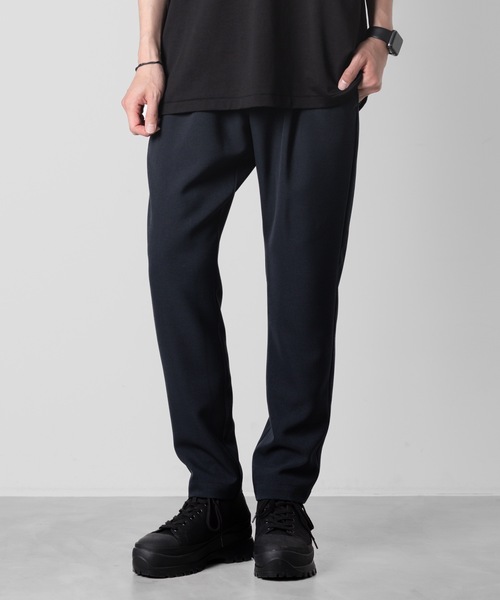 ATTACHMENT（アタッチメント）の「【 直営店・ZOZOTOWN限定 】PEライトトロ ワンタックイージーパンツ/PE LIGHT TROPICAL 1TUCK EASY TROUSERS（スラックス・メンズ・ネイビー/ブラック/ブルーグレー・3/2/1/4）」の6枚目の写真