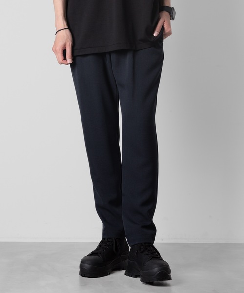 ATTACHMENT（アタッチメント）の「【 直営店・ZOZOTOWN限定 】PEライトトロ ワンタックイージーパンツ/PE LIGHT TROPICAL 1TUCK EASY TROUSERS（スラックス・メンズ・ネイビー/ブラック/ブルーグレー・3/2/1/4）」の7枚目の写真