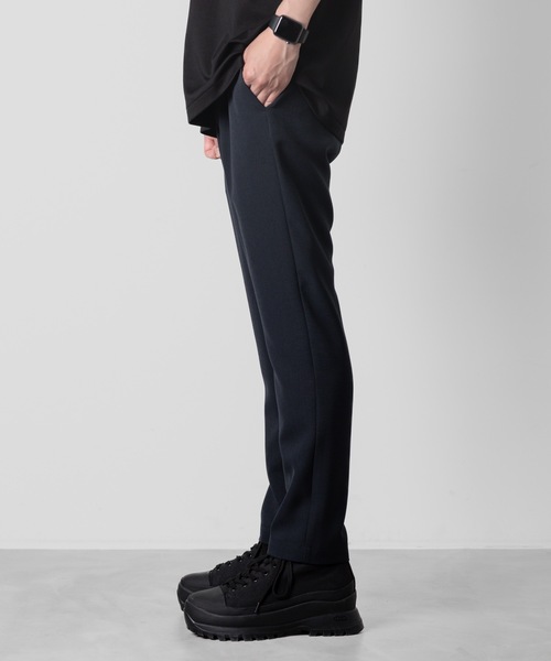 ATTACHMENT（アタッチメント）の「【 直営店・ZOZOTOWN限定 】PEライトトロ ワンタックイージーパンツ/PE LIGHT TROPICAL 1TUCK EASY TROUSERS（スラックス・メンズ・ネイビー/ブラック/ブルーグレー・3/2/1/4）」の9枚目の写真