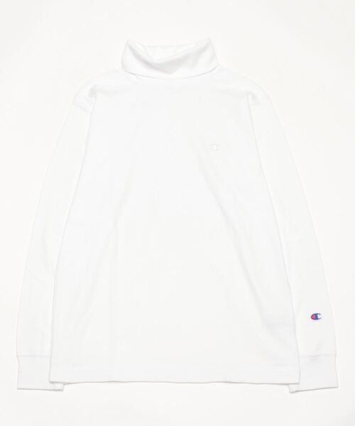 Champion(チャンピオン)の「【Champion/チャンピオン】メンズ ベーシック タートルネックロングスリーブTシャツ(Tシャツ/カットソー・メンズ・オフホワイト/ブラック/オリーブ/チャコール/マルーン/ネイビー・SMALL/LARGE/X-LARGE/MEDIUM)」の11枚目の写真