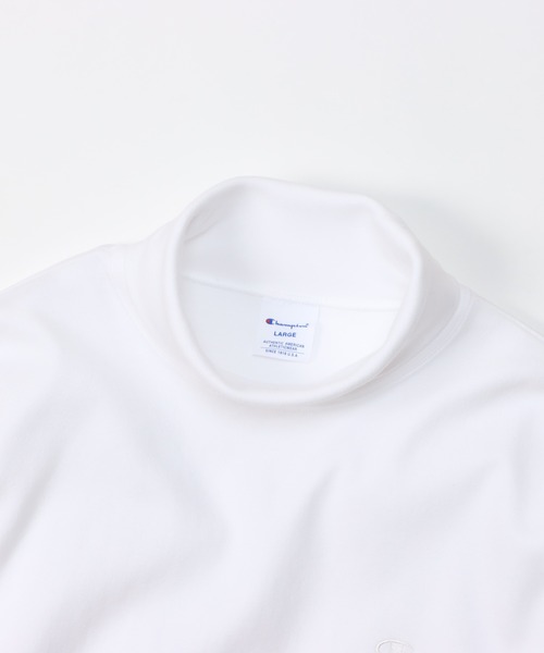 Champion(チャンピオン)の「【Champion/チャンピオン】メンズ ベーシック タートルネックロングスリーブTシャツ(Tシャツ/カットソー・メンズ・オフホワイト/ブラック/オリーブ/チャコール/マルーン/ネイビー・SMALL/LARGE/X-LARGE/MEDIUM)」の9枚目の写真