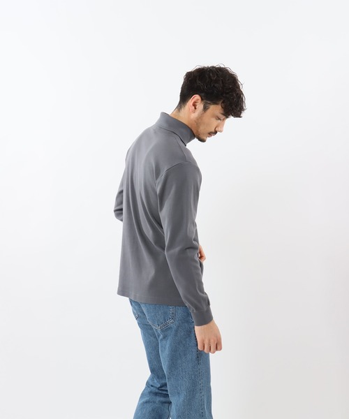 Champion(チャンピオン)の「【Champion/チャンピオン】メンズ ベーシック タートルネックロングスリーブTシャツ(Tシャツ/カットソー・メンズ・オフホワイト/ブラック/オリーブ/チャコール/マルーン/ネイビー・SMALL/LARGE/X-LARGE/MEDIUM)」の19枚目の写真