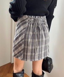 one after another NICE CLAUP | バックリボンオリジナルチェックミニスカート(スカート)