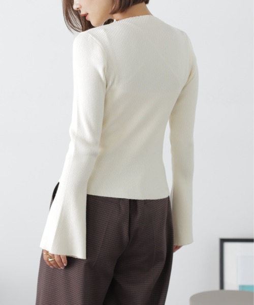 FREE'S MART（フリーズマート）の「◆［洗える］マシンウォッシャブルハイネックニット（ニット/セーター・レディース・オフホワイト/ブラウン/ブラック/グリーン/ホワイト系その他/ライトブルー/オレンジ・FREE）」の22枚目の写真