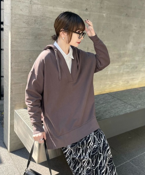 セール】【USAコットン】スキッパープルオーバー/パーカー