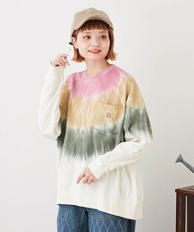 CUBE SUGAR | 裏毛スウェットタイダイ胸ポケットプルオーバー(スウェット)