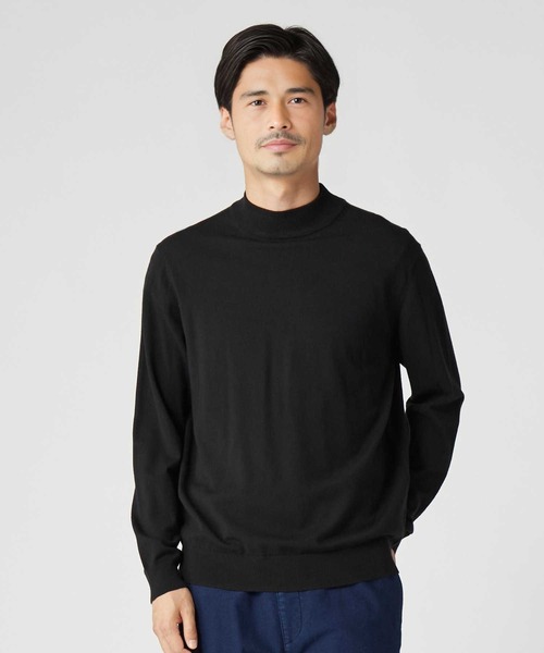 BACK NUMBER(バックナンバー)の「【BACK NUMBER】【エクストラサーモ】ハイゲージモックネックニット(ニット/セーター・メンズ・グレー/オフホワイト/ブラック・M/L/XL)」の3枚目の写真