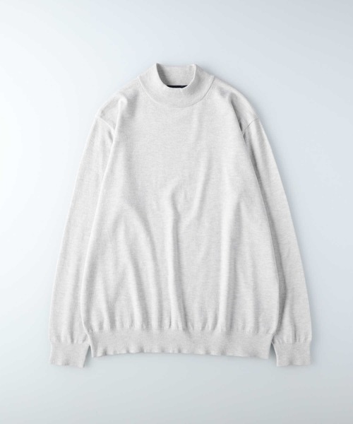 BACK NUMBER(バックナンバー)の「【BACK NUMBER】【エクストラサーモ】ハイゲージモックネックニット(ニット/セーター・メンズ・グレー/オフホワイト/ブラック・M/L/XL)」の15枚目の写真