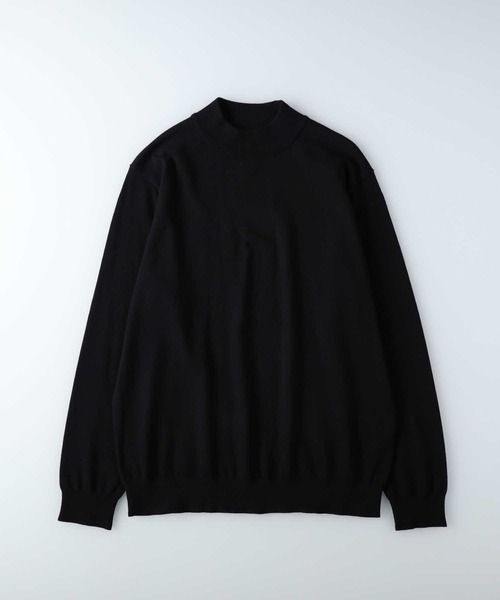モンモン　ブラック　L ニット BRICK＆SONS セーター ニット ブラッシュヤーンラグランモック