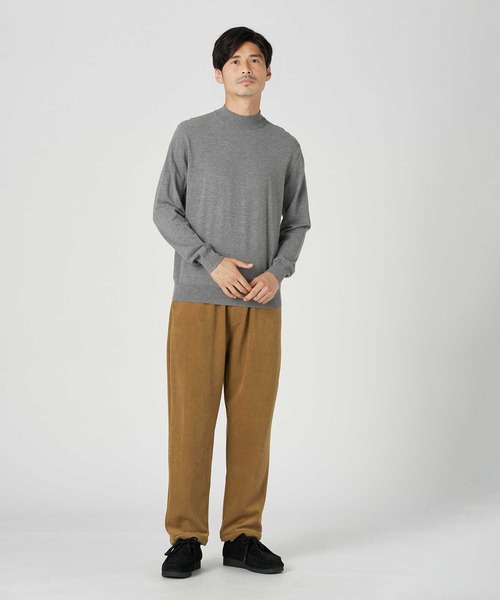 BACK NUMBER(バックナンバー)の「【BACK NUMBER】【エクストラサーモ】ハイゲージモックネックニット(ニット/セーター・メンズ・グレー/オフホワイト/ブラック・M/L/XL)」の17枚目の写真