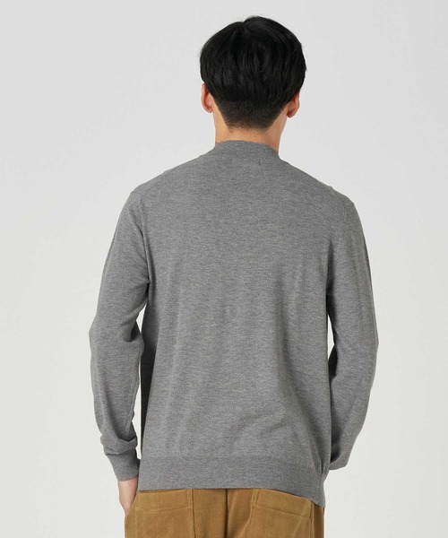 BACK NUMBER(バックナンバー)の「【BACK NUMBER】【エクストラサーモ】ハイゲージモックネックニット(ニット/セーター・メンズ・グレー/オフホワイト/ブラック・M/L/XL)」の16枚目の写真