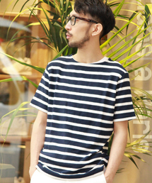 EDIFICE | ◇ナシジボーダーB/N S/S(Tシャツ/カットソー)