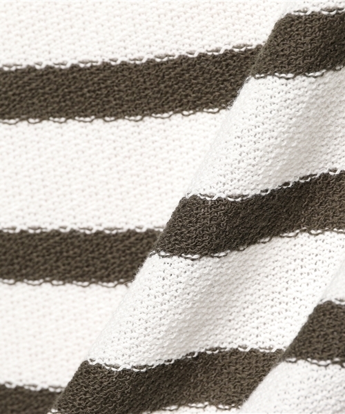 EDIFICE（エディフィス）の「◇ナシジボーダーB/N S/S（Tシャツ/カットソー・メンズ・チャコールグレー/ブラック/カーキ/サックスブルー/ブルー系その他/ネイビー・48/44/46）」の21枚目の写真