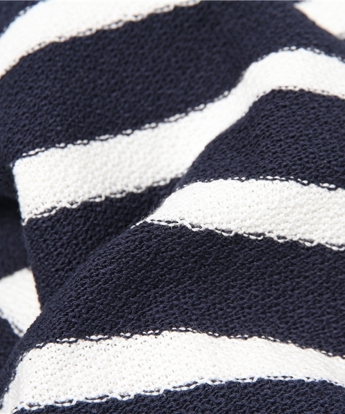 EDIFICE（エディフィス）の「◇ナシジボーダーB/N S/S（Tシャツ/カットソー・メンズ・チャコールグレー/ブラック/カーキ/サックスブルー/ブルー系その他/ネイビー・48/44/46）」の12枚目の写真