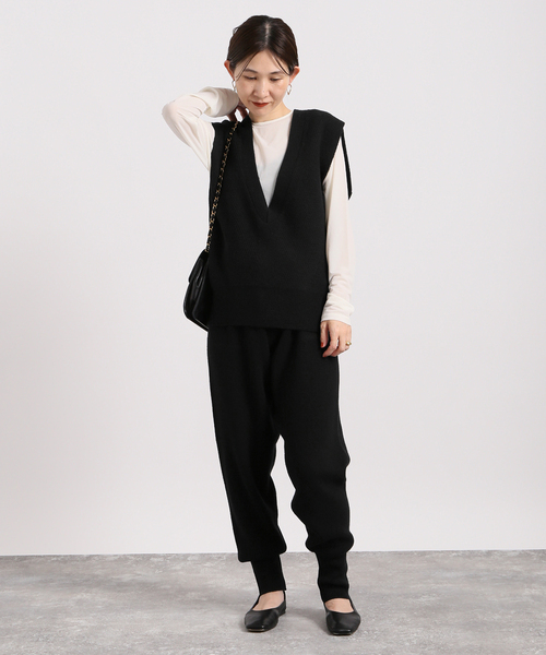 VERMEIL par iena（ヴェルメイユパーイエナ）の「リブニットジョガー