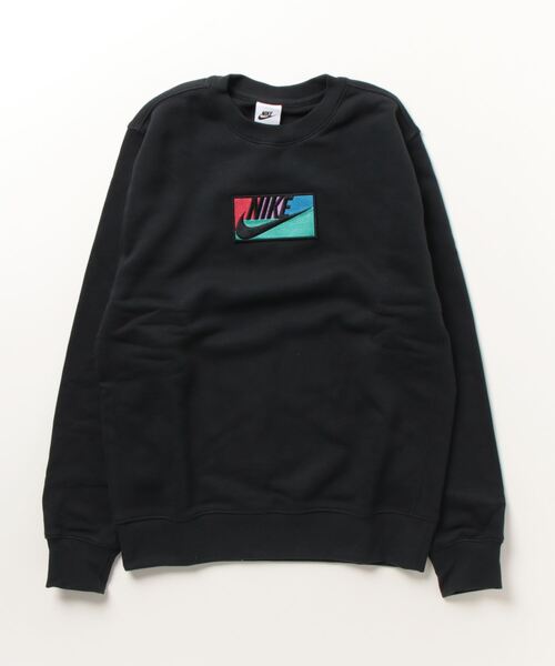 NIKE（ナイキ）の「ナイキ NIKE ナイキ クラブ+ BB パッチ GX L/S クルー（スウェット・メンズ・ブラック/グリーン/クリーム・L/M/S/LL/3L）」の2枚目の写真