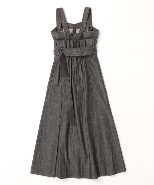 CASA FLINE（カーサフライン）の「casa fline/ハイウエストビスチェデニムドレス（ワンピース・レディース・ダークネイビー/ブラック・FREE）」の3枚目の写真