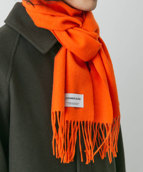 URBAN RESEARCH DOORS（アーバンリサーチドアーズ）の「カシミヤブレンド マフラー（マフラー・メンズ・ブラック/モカ/オレンジ/グリーン・-）」の7枚目の写真