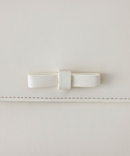 EFOLE（エフォル）の「Mini ribbon flap shoulderbag / ミニリボン フラップ ショルダー バッグ（ショルダーバッグ・レディース・オフホワイト/イエロー/ブラック・FREE）」の10枚目の写真