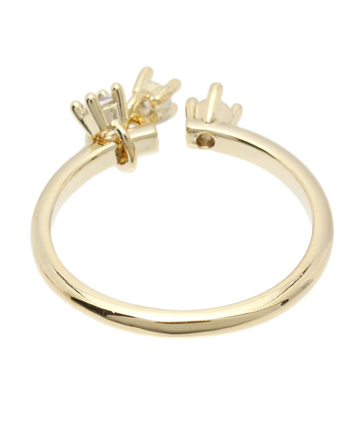 ROSE BUD（ローズバッド）の「(AIM)A0639 JEWEL/CHAIN RING[結婚式＆パーティー]（リング・レディース・ゴールド・ONE SIZE）」の3枚目の写真
