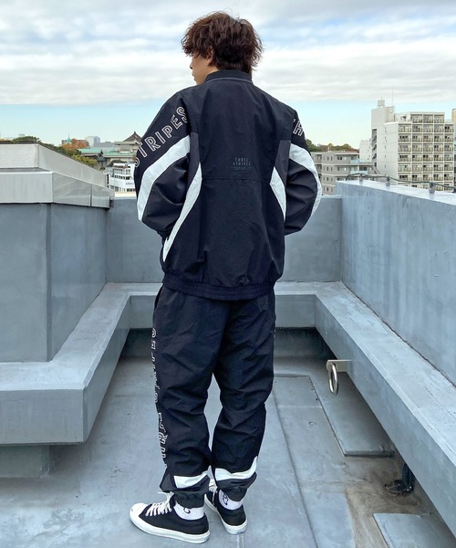 adidas（アディダス）の「adidas/アディダス ナイロンパンツ ウーブンパンツ オーバーサイズ サイドデザイン JSY28（その他パンツ・メンズ・ブラック/ネイビー・L/XL/M）」の11枚目の写真