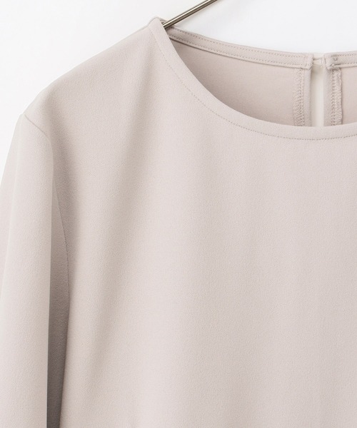 Honeys（ハニーズ）の「ペプラムトップス（Tシャツ/カットソー・レディース・ネイビー/ブラック/グレイッシュベージュ/ベージュ・L/LL/M/3L/S）」の22枚目の写真