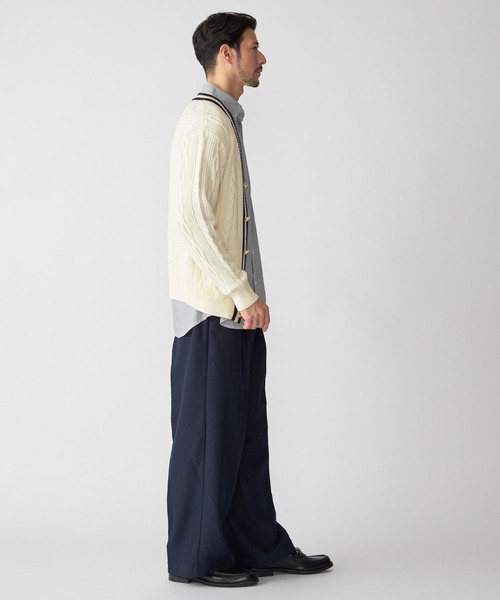 SHIPS.me(シップスミー)の「【ZOZO限定】SHIPS.me: ヘリンボンワイドパンツ(その他パンツ・メンズ・ダークグレー/ネイビー/グレー/ベージュ/ブラウン・L/S/XL/M/XS)」の12枚目の写真