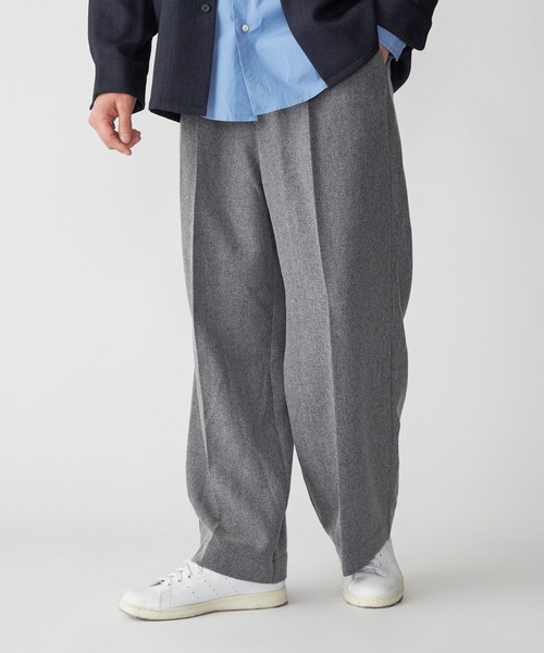 SHIPS.me(シップスミー)の「【ZOZO限定】SHIPS.me: ヘリンボンワイドパンツ(その他パンツ・メンズ・ダークグレー/ネイビー/グレー/ベージュ/ブラウン・L/S/XL/M/XS)」の18枚目の写真