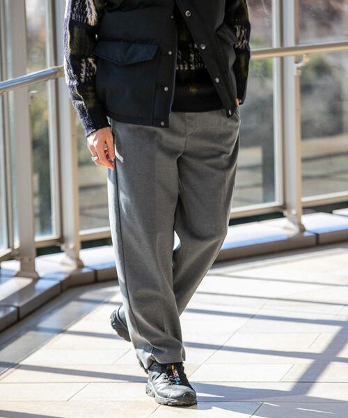 ITEMS URBANRESEARCH(アイテムズ アーバンリサーチ)の「ウールタッチ起毛TR イージースラックス(その他パンツ・メンズ・グレー/ブラック/ベージュ/イエロー・MEDIUM/LARGE)」の5枚目の写真