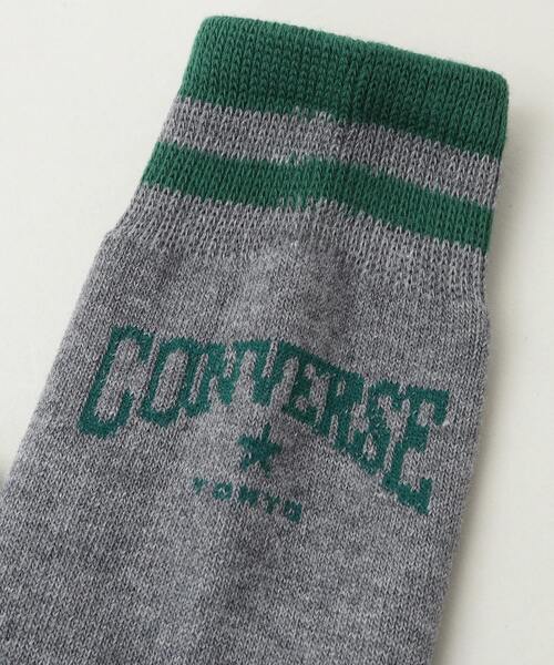 CONVERSE TOKYO（コンバーストウキョウ）の「COLLEGE LOGO LINE SOX（ソックス/靴下・レディース・ホワイト/グレー/ピンク・1/3）」の9枚目の写真