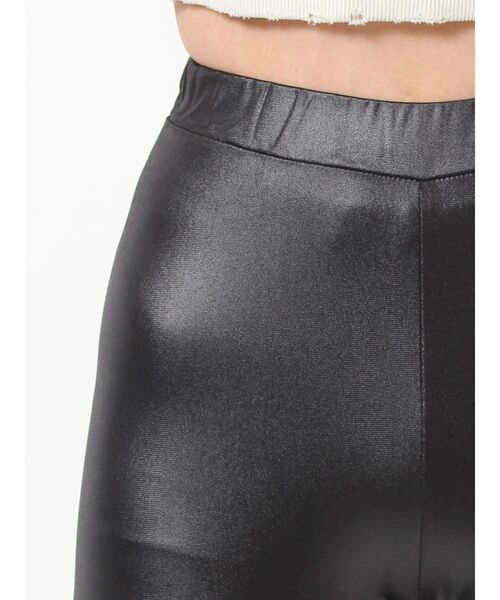 ジェイダ GYDA H/Wフェイクレザー RAISED BACK KNEE ZIPレギンス