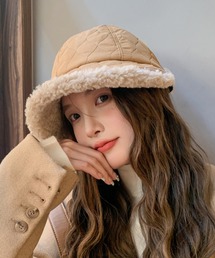 STYLEBLOCK | キルティング×ボアデザインキャップ(キャップ)