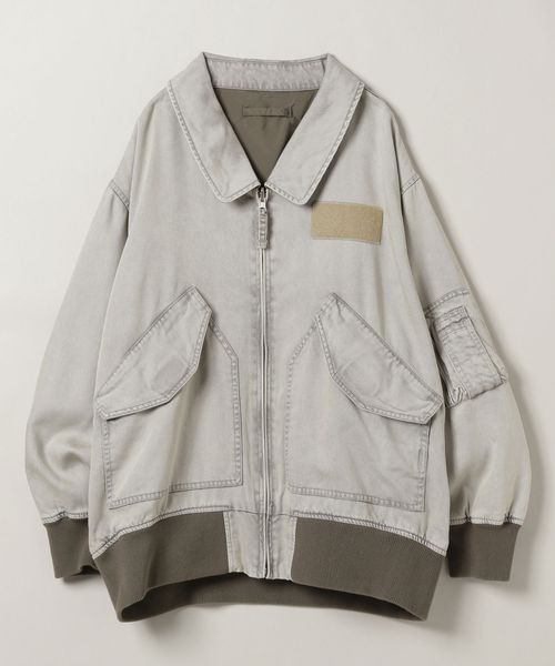 【完売品】ジーナシス　リバーシブルフライトジャケット JEANASIS｜リバーシブルフライトジャケット | Rakuten Fashion