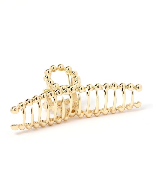GLOBAL WORK Smile Seed Store(グローバルワーク スマイルシードストア)の「メタルバンス/995639(バレッタ/ヘアクリップ・レディース・ライトグレー/イエロー系その他2・FREE)」の3枚目の写真