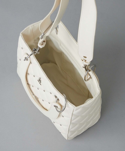 セール】キルティングビジューミニバッグ（ハンドバッグ）｜one after