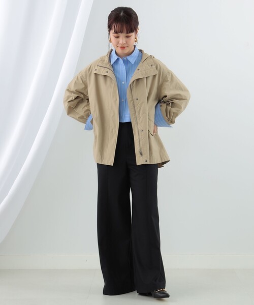 Ray BEAMS(レイビームス)の「Ray BEAMS / バック フレア マウンテンパーカー(マウンテンパーカー・レディース・ベージュ/オリーブ/ネイビー・0/1)」の10枚目の写真