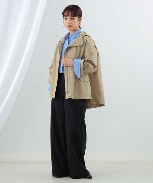 Ray BEAMS(レイビームス)の「Ray BEAMS / バック フレア マウンテンパーカー(マウンテンパーカー・レディース・ベージュ/オリーブ/ネイビー・0/1)」の11枚目の写真