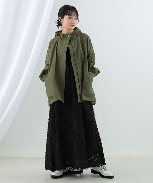 Ray BEAMS(レイビームス)の「Ray BEAMS / バック フレア マウンテンパーカー(マウンテンパーカー・レディース・ベージュ/オリーブ/ネイビー・0/1)」の18枚目の写真