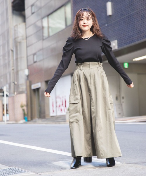 BAYFLOW（ベイフロー）の「【スタッフ企画】パワショルプルオーバー【YOU are YOU】（その他トップス・レディース・ブラック/カーキ・FREE）」の3枚目の写真