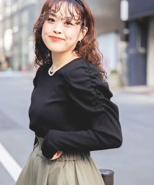 BAYFLOW（ベイフロー）の「【スタッフ企画】パワショルプルオーバー【YOU are YOU】（その他トップス・レディース・ブラック/カーキ・FREE）」の18枚目の写真