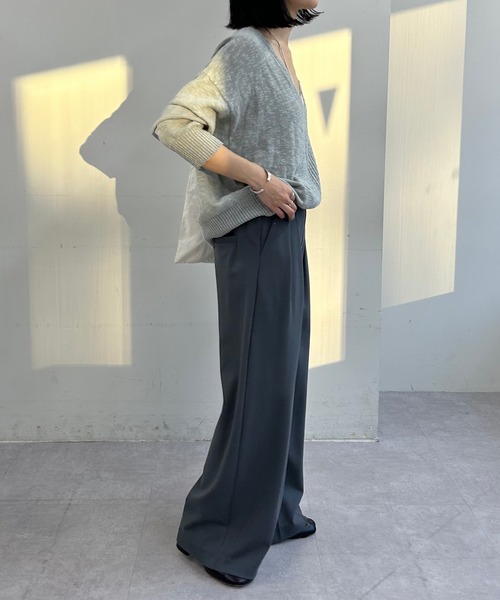 SHENERY（シーナリー）の「タックワイドパンツ（その他パンツ・レディース・チャコールグレー/ベージュ/ブラック/ライトグレー・36/38/34）」の12枚目の写真